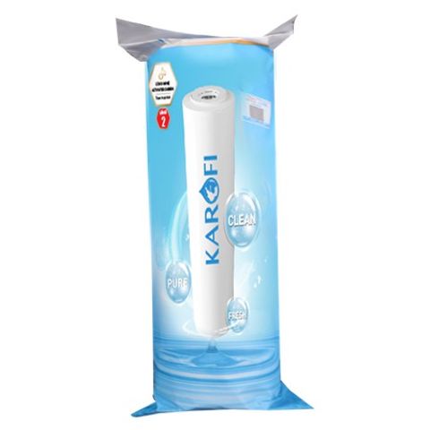 Lõi Lọc Số 2 KAROFI SMAX DUO 2 - Than Hoạt Tính Dạng Hạt, Hàng Chính Hãng, Loại Bỏ Mùi và Chất Hữu Cơ Trong Nước