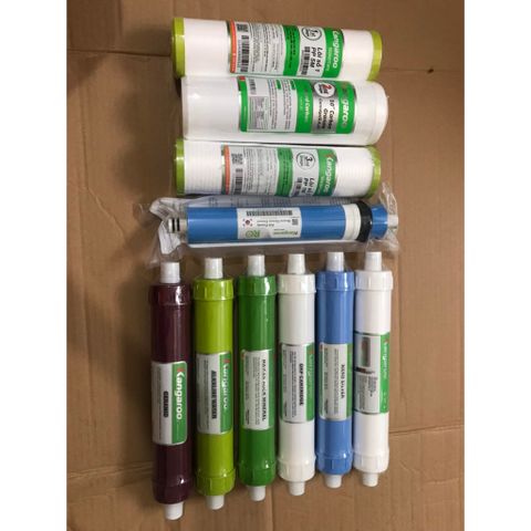 Bộ 10 Lõi Lọc Nước KANGAROO Chính Hãng - Thay Thế Cho Máy Lọc KG10A3, Lọc Sạch Nước, Nâng Cao Chất Lượng Uống