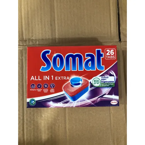 HỘP 26 VIÊN RỬA CHÉN SOMAT ALL IN 1 - Hàng chính hãng - Dùng cho máy rửa chén