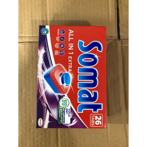 HỘP 26 VIÊN RỬA CHÉN SOMAT ALL IN 1 - Hàng chính hãng - Dùng cho máy rửa chén