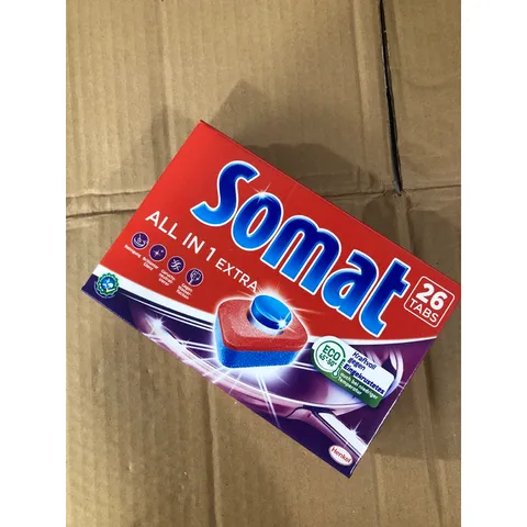 HỘP 26 VIÊN RỬA CHÉN SOMAT ALL IN 1 - Hàng chính hãng - Dùng cho máy rửa chén