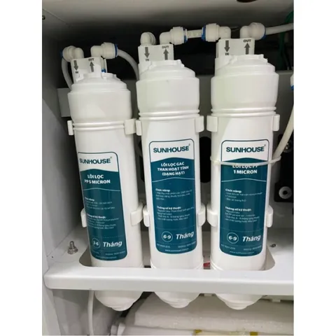 Bộ 3 Lõi Đúc 123 Sunhouse - Lõi Lọc Nước Chính Hãng Cho Máy SHA76214CK-S, SHA76215CK, Đảm Bảo An Toàn Nước Uống