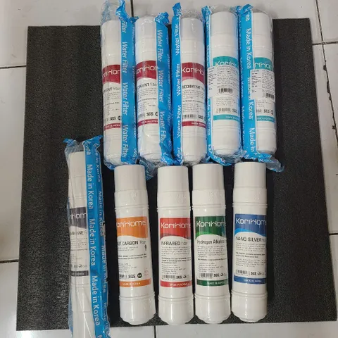 Bộ 10 Lõi Lọc Nước Korihome Chính Hãng - 3 Sediment, 2 Pre Carbon, RO, Hydro Kiềm, Nano Bạc, Cho Nguồn Nước Sạch và An Toàn