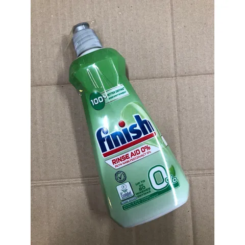 Nước Làm Bóng Finish Eco 0% 400ML - Sản Phẩm Thân Thiện Môi Trường Cho Máy Rửa Chén, Hiệu Suất Sấy Khô Gấp Đôi, Bát Đĩa Sáng Bóng