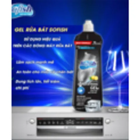 Gel Rửa Bát SOFISH 750ML - Gel chuyên dụng cho máy rửa chén, loại bỏ vết bẩn hiệu quả, tiết kiệm, không mùi, công nghệ khử mùi tiên tiến.