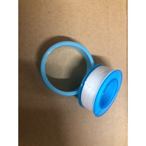 Băng Keo Non TOMBO 9082 - Chất Liệu PTFE, Chống Rò Rỉ, Dùng Quấn Ống Nước và Ống Nhựa - 10 Mét, Màu Trắng, Vỏ Xanh Dương