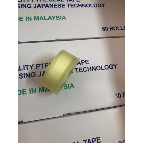 Băng Keo Non TOMBO 9082 - Chất Liệu PTFE, Chống Rò Rỉ, Dùng Quấn Ống Nước và Ống Nhựa - 10 Mét, Màu Trắng, Vỏ Xanh Dương