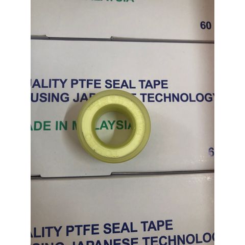 Băng Keo Non TOMBO 9082 - Chất Liệu PTFE, Chống Rò Rỉ, Dùng Quấn Ống Nước và Ống Nhựa - 10 Mét, Màu Trắng, Vỏ Xanh Dương