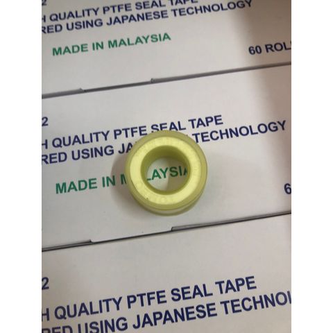 Băng Keo Non TOMBO 9082 - Chất Liệu PTFE, Chống Rò Rỉ, Dùng Quấn Ống Nước và Ống Nhựa - 10 Mét, Màu Trắng, Vỏ Xanh Dương