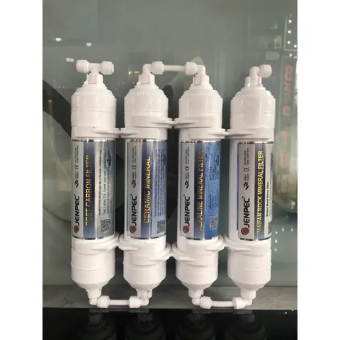 Combo 4 Lõi Lọc Khoáng 5678 JENPEC - Hàng Chính Hãng, Tạo Khoáng Chất, Khử Mùi, Cải Thiện Nước Uống, Duy Trì Sức Khỏe