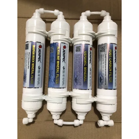 Combo 4 Lõi Lọc Khoáng 5678 JENPEC - Hàng Chính Hãng, Tạo Khoáng Chất, Khử Mùi, Cải Thiện Nước Uống, Duy Trì Sức Khỏe
