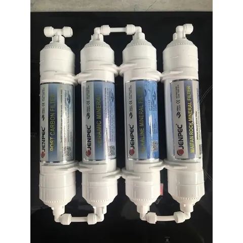 Combo 4 Lõi Lọc Khoáng 5678 JENPEC - Hàng Chính Hãng, Tạo Khoáng Chất, Khử Mùi, Cải Thiện Nước Uống, Duy Trì Sức Khỏe