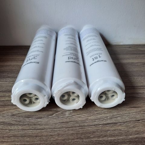 Bộ 3 Lõi Lọc Đúc 123 KANGAROO Chính Hãng - Thay Thế Cho Máy Ion Kiềm KG100HU - Loại Bỏ Tạp Chất Hiệu Quả