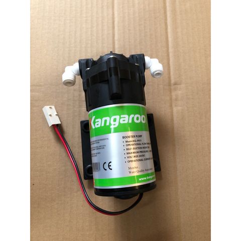 Bơm Tăng Áp KANGAROO 24V Chính Hãng - Thay Thế Cho Máy Lọc Nước RO - Mẫu KG-P010 và KG-P011/PL, Công Suất Cao, Lưu Lượng Tối Đa 750ML/Phút