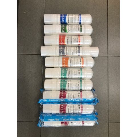 Bộ 10 Lõi Lọc Nước Korihome Chính Hãng - Thay Thế Cho Máy Lọc WPK-G61, WPK-G60-S, WPK-G62, Lọc Sạch Nước Uống Hàn Quốc