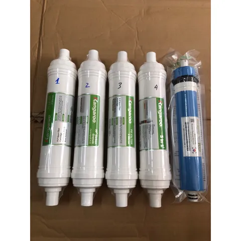 Bộ 5 Lõi Lọc Đúc Kangaroo Chính Hãng - Thay Thế Model KG100ES1 - Lọc Nước Sạch, An Toàn Cho Gia Đình