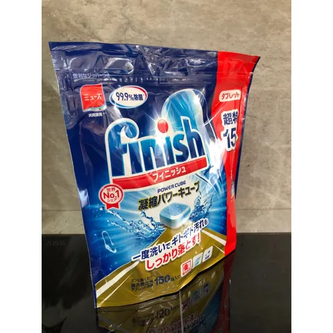 Viên Rửa  FINISH Hàng Nhật túi 150 viên - Hàng chính hãng - Dùng cho máy rửa chén