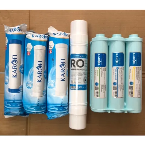 Bộ 10 Lõi Lọc Nước KAROFI Chính Hãng - Thay Thế Cho Máy Lọc RO Karofi OP1310 - Hiệu Suất Cao Và An Toàn 99.99%