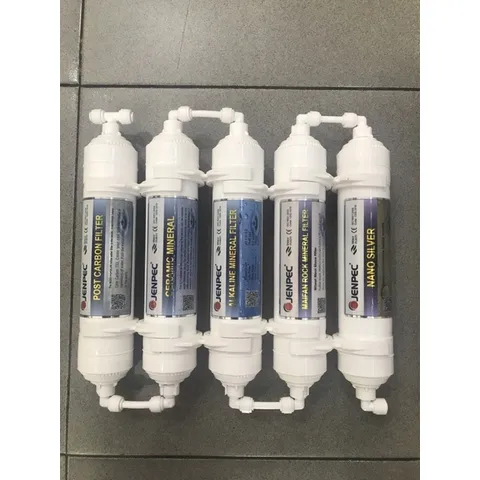 Bộ 5 Lõi Lọc Nước Chức Năng JENPEC 56789 - Hàng Chính Hãng, Cung Cấp Khoáng và Đảm Bảo Nguồn Nước Sạch, An Toàn