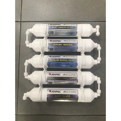 Bộ 5 Lõi Lọc Nước Chức Năng JENPEC 56789 - Hàng Chính Hãng, Cung Cấp Khoáng và Đảm Bảo Nguồn Nước Sạch, An Toàn