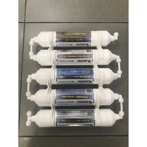 Bộ 5 Lõi Lọc Nước Chức Năng JENPEC 56789 - Hàng Chính Hãng, Cung Cấp Khoáng và Đảm Bảo Nguồn Nước Sạch, An Toàn