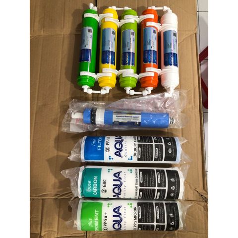 Bộ 9 Lõi Lọc Nước AQUA 123456789 - Giải pháp Lọc Sạch Vi Khuẩn, Mang Lại Nguồn Nước Trong Sạch và An Toàn Cho Gia Đình