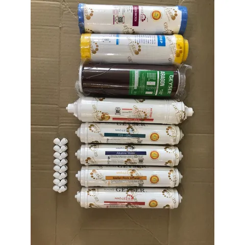 Bộ 8 Lõi Lọc Nước Geyser ECO8 Chính Hãng - Giải Pháp Lọc Sạch Vi Khuẩn và Tạo Khoáng Chất An Toàn cho Gia Đình