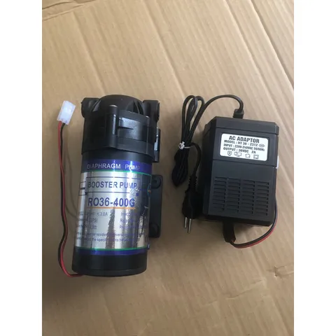 Bơm tăng áp 36V [RO36-400G] - Adaptor [36V-2A] - Dùng thay cho máy lọc nước bán công nghiệp