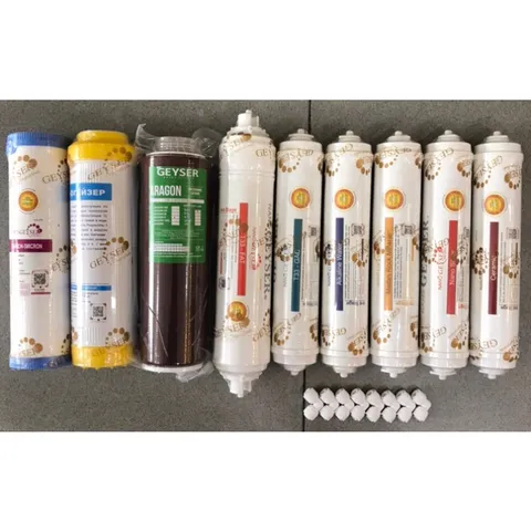 Bộ 9 Lõi Lọc Nước Geysey 123456789 Chính Hãng - Thay Thế Dùng Cho Máy Geyser TK, ECO, GK - Lọc Sạch, Bảo Vệ Sức Khỏe Gia Đình