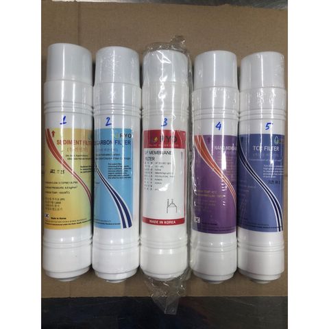 [COMBO] Bộ 5 Lõi Lọc nước RYO 12345 - Dùng thay cho máy nóng lạnh RP 100S ,RP102BS