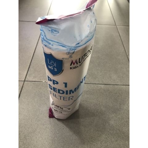 Lõi Lọc Số 3 Mutosi 1 Micron - Lõi Lọc Nước Thô Chính Hãng - Giúp Loại Bỏ Tạp Chất Hiệu Quả, Thay Thế Định Kỳ 09-12 Tháng