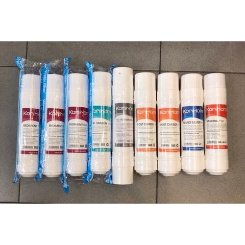 Combo 9 Lõi Lọc Korihome Chính Hãng Dùng Cho Máy Lọc Nước WPK-K91 - Bộ Lõi Lọc Sạch, An Toàn Cho Nguồn Nước Uống