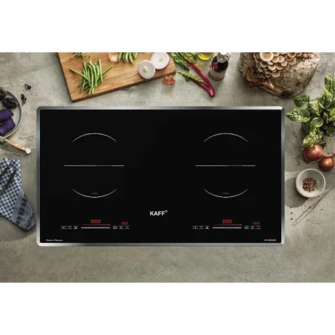 Bếp 2 Từ KAFF KF-SD300II - Hàng Chính Hãng, Công Nghệ IGBT Siemens, Mặt Kính Crystal Siêu Bền, Tiết Kiệm Điện Năng 40%