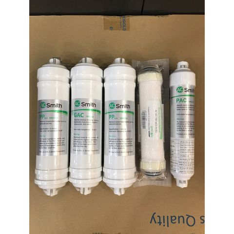 Trọn Bộ 5 lõi lọc cho máy  AOSmith 12435 - Hàng chính hãng - Dùng cho Model :AR75-A-S-2/1E/G1/G2/Vita/AR75-A-S-1/ M1