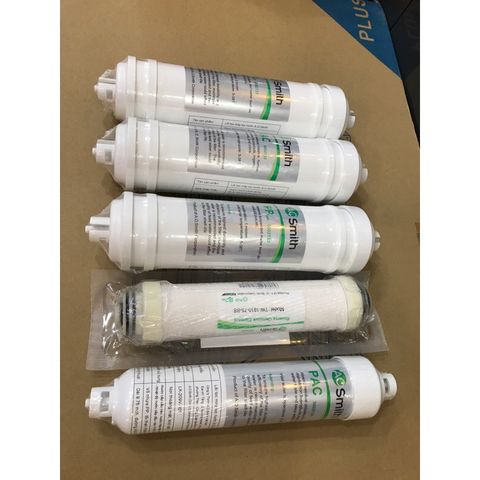 Trọn Bộ 5 lõi lọc cho máy  AOSmith 12435 - Hàng chính hãng - Dùng cho Model :AR75-A-S-2/1E/G1/G2/Vita/AR75-A-S-1/ M1