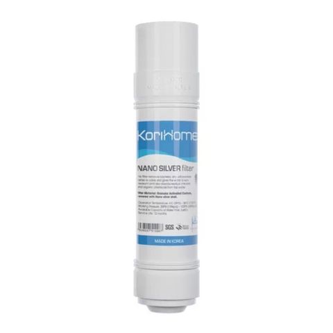 Lõi Lọc Nước Korihome Nano Silver - Hàng Chính Hãng, Loại Bỏ Vi Khuẩn, An Toàn Cho Sức Khỏe, Tuổi Thọ 12-24 Tháng, Xuất Xứ Hàn Quốc
