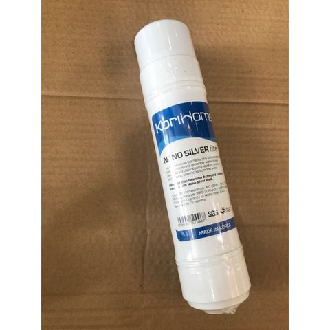 Lõi Lọc Nước Korihome Nano Silver - Hàng Chính Hãng, Loại Bỏ Vi Khuẩn, An Toàn Cho Sức Khỏe, Tuổi Thọ 12-24 Tháng, Xuất Xứ Hàn Quốc