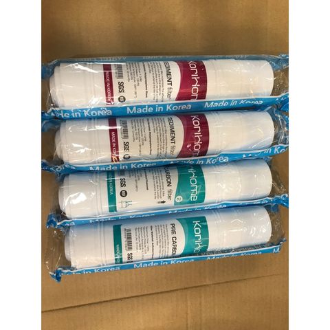 Bộ 4 Lõi Lọc Nước Korihome Chính Hãng - 2 Lõi Sediment và 2 Lõi Pre Carbon - Giải Pháp Lọc Nước Sạch Từ Hàn Quốc