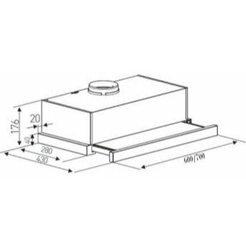 Máy hút mùi Arber AB-600KA 600mm - Chính Hãng, Độ Ồn Thấp, Công Suất 750m3/h, Lọc Mỡ 3 Lớp, Khử Mùi Than Hoạt Tính