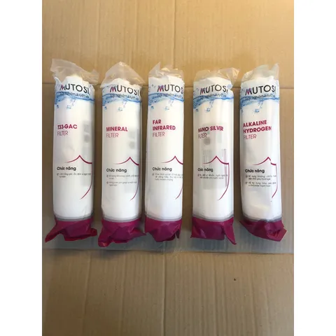Bộ Lõi Lọc Nước MUTOSI Chính Hãng - Combo 5 Món Cung Cấp Khoáng Chất, Tạo Vị Ngon, Loại Bỏ Tạp Chất và Vi Khuẩn