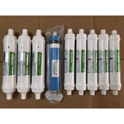 Bộ 9 Lõi Lọc Kangaroo Hydrogen 123456789 Chính Hãng - Lọc Sạch Vi Khuẩn, Tối Ưu Cho Máy Lọc Nước KGHP66