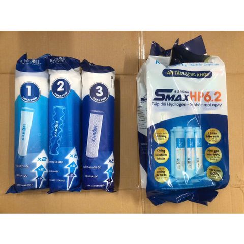 Bộ Lõi Lọc KAROFI SMAX PRO 123 - Máy Lọc Nước RO Chính Hãng USA - Hiệu Suất Cao, Thay Thế 12 Tháng
