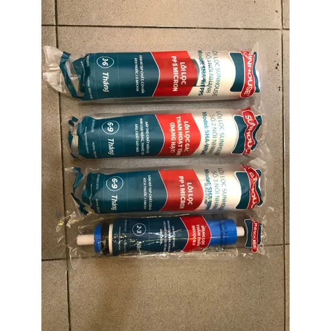 Bộ 4 Lõi Lọc Nước SUNHOUSE 1234 - Thay Thế Các Model SHA76214CK-S, SHA76215CK - Chất Lượng Cao, Hàng Chính Hãng