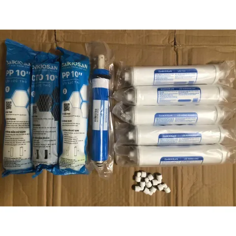 Combo 9 Lõi Lọc Nước Daikiosan Chính Hãng - Bộ Phụ Kiện Cho Máy Lọc RO, Hiệu Suất Cao, Lọc Mịn, Bảo Vệ Sức Khỏe