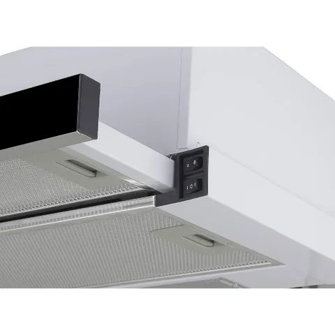 Máy Hút Mùi CANZY CZ-C516B 60cm - Máy Hút Âm Tủ Inox Trắng Kính Đen, Đèn LED Tiết Kiệm, Công Suất 750m3/h, Bảo Hành 3 Năm