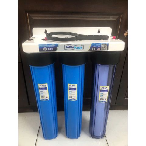 Bộ 3 Cốc Lọc Nước Đầu Nguồn 20 inch - Lọc Tổng Sinh Hoạt, Loại Bỏ Cặn Bẩn, Rỉ Sét, Bùn Đất, Dụng Cụ Uống Nước Sạch Cho Gia Đình