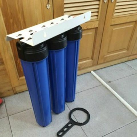 Bộ 3 Cốc Lọc Nước Đầu Nguồn 20 inch - Lọc Tổng Sinh Hoạt, Loại Bỏ Cặn Bẩn, Rỉ Sét, Bùn Đất, Dụng Cụ Uống Nước Sạch Cho Gia Đình