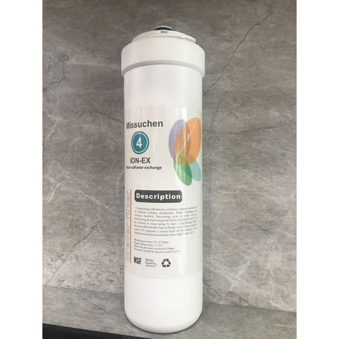 Lõi Lọc Nước Missuchen ION-EX Số 4 - Công Nghệ Nanoex Cation Cao Cấp, Dễ Thay Thế, Lọc Kim Loại Nặng, Hàng Chính Hãng
