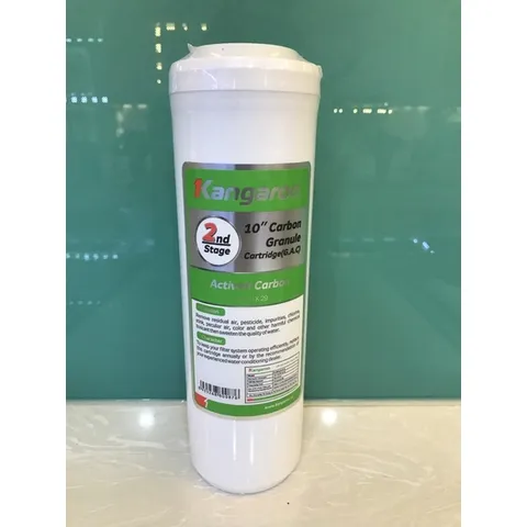 Lõi Lọc Nước Số 2 KANGAROO Chính Hãng - Than Hoạt Tính Dạng Hạt, Giúp Loại Bỏ Kim Loại Nặng và Hóa Chất Độc Hại