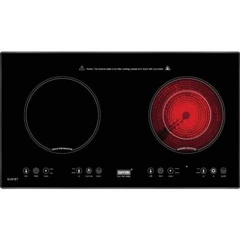 [Sale] Bếp kết hợp điện từ Giovani  G-241ET ,Thiết bị nhà bếp cao cấp - An toàn với chức năng khóa trẻ em